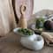 Hello Honey® 8" White Dual Harmony Stoneware Pedestal Dish